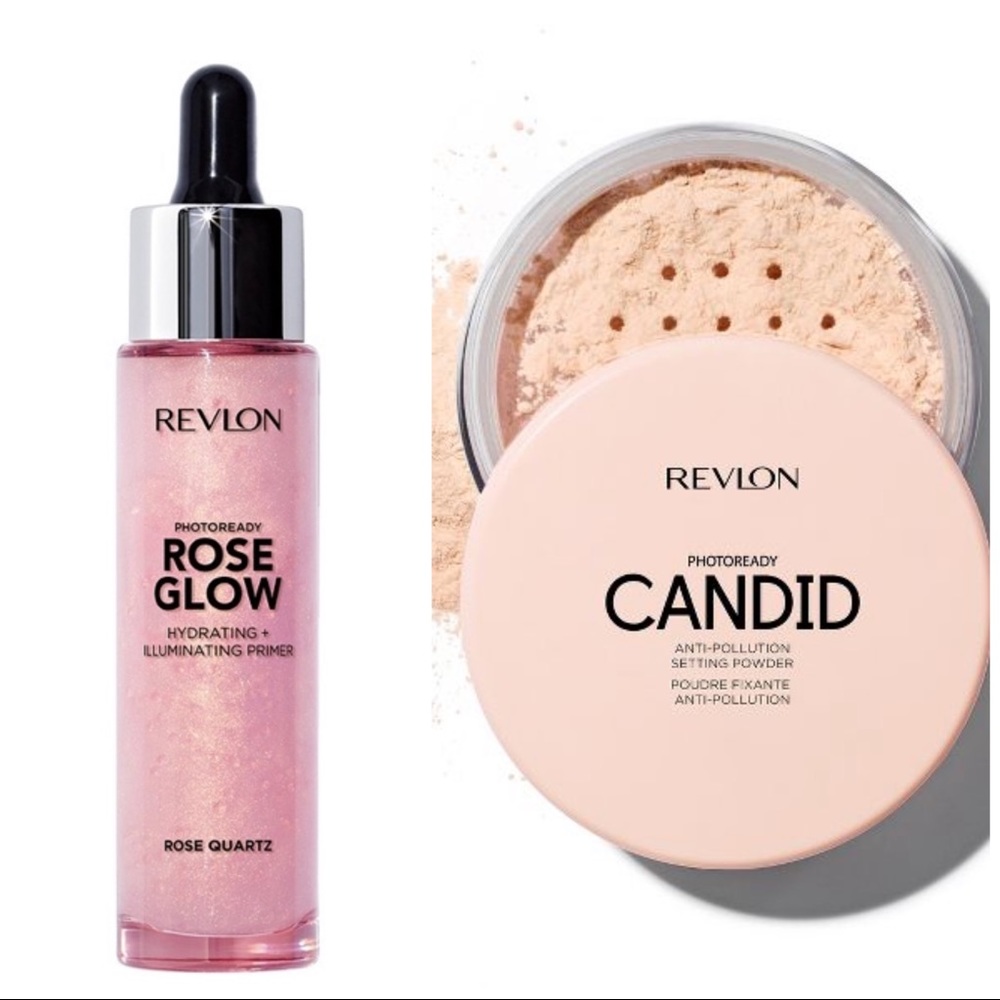 REVLON Rose Glow primer & candid setting powder